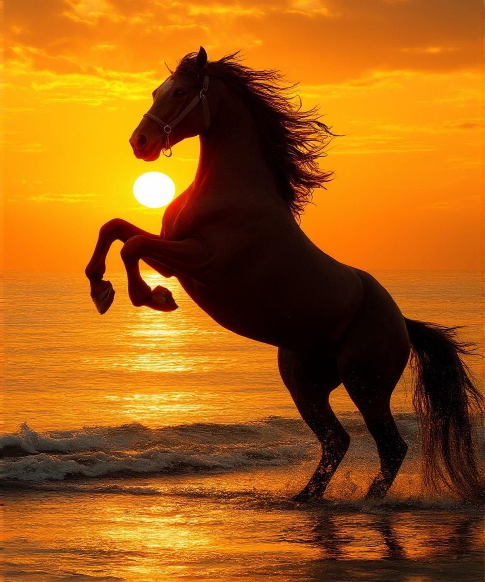 Home Decor Under 500 - 500/1000/1200/2000PCS Puzzles Strong Horses Under The