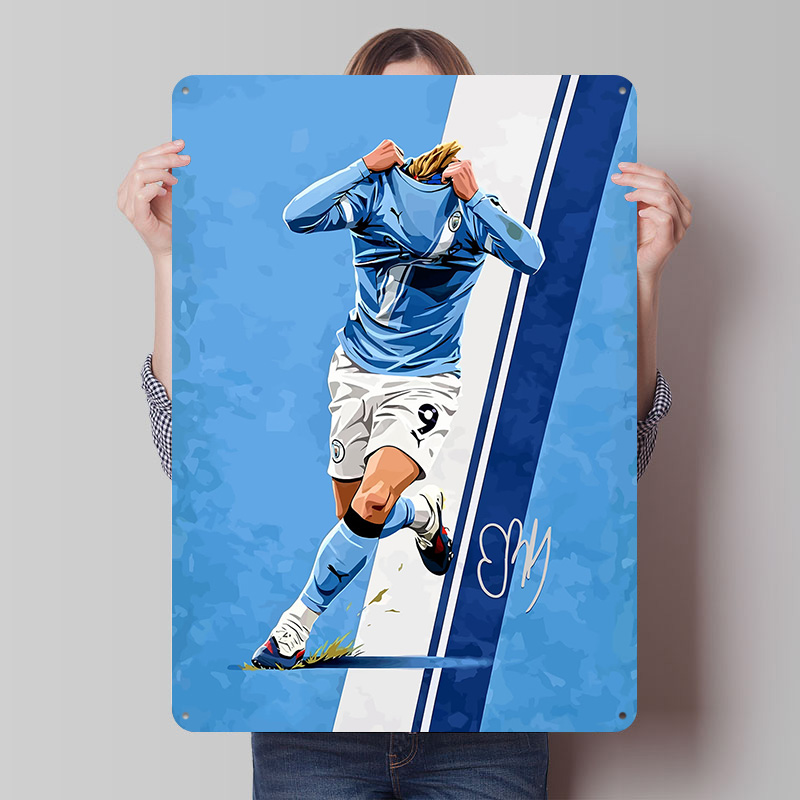 Home Decor Vector - Haaland9 Soccer Vector Printing Poster Customized