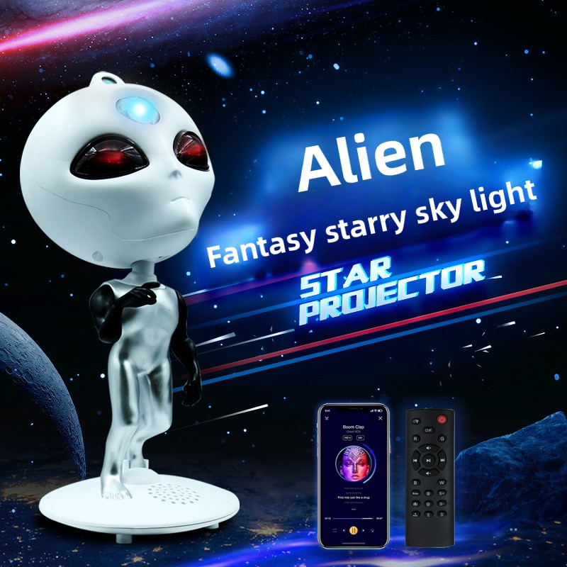 Home Decor Range - Alien Galaxy Star Projector with Bluetooth