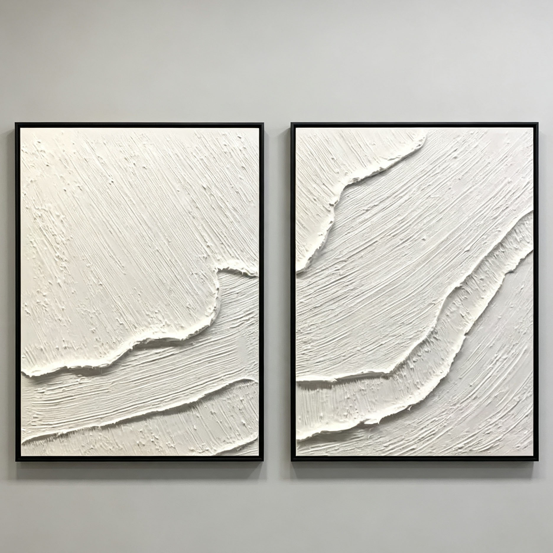 Hand-Painted White 3D Thick Te - đánh giá và giá Abstract Oil Painting