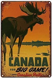 Metal Tin Sign Canada Travel D - đánh giá và giá Home Decor Canada