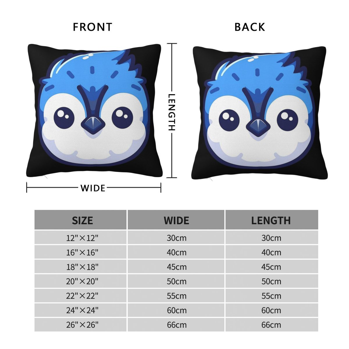 Cute Vectoral Blue Jay Face Sq - đánh giá và giá Home Decor Vector