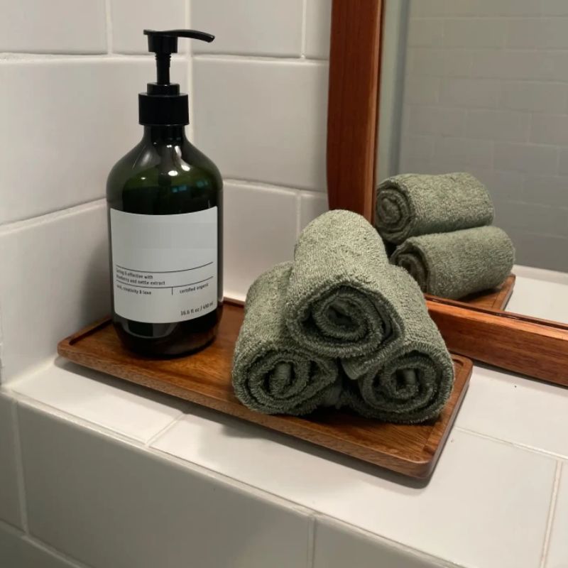 Natural Wooden Rectangular Ser - đánh giá và giá Vanity Home Decor