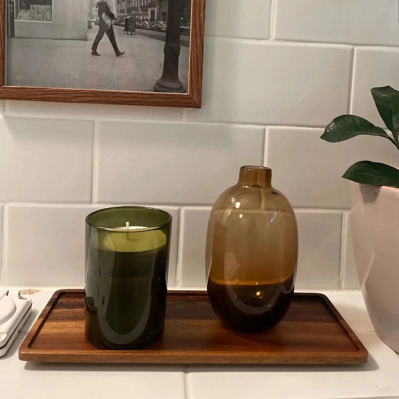 Natural Wooden Rectangular Ser - đánh giá và giá Vanity Home Decor