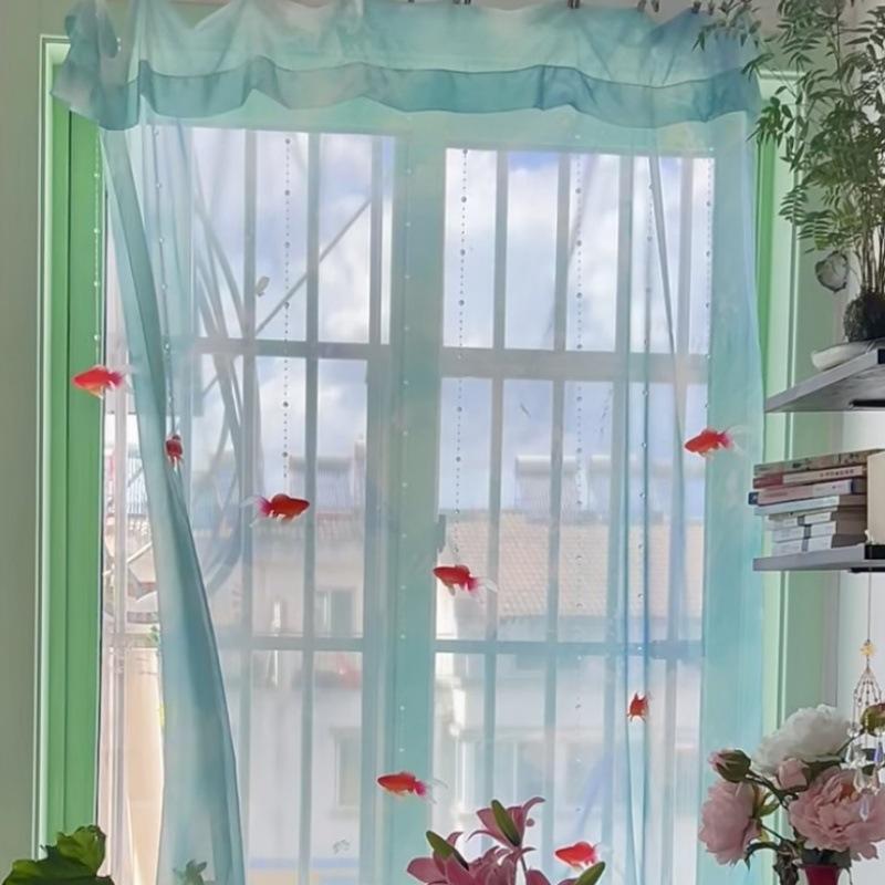 Light Blue Solid Sheer Voile W - đánh giá và giá Home Decor Wall Panels