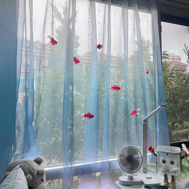 Light Blue Solid Sheer Voile W - đánh giá và giá Home Decor Wall Panels