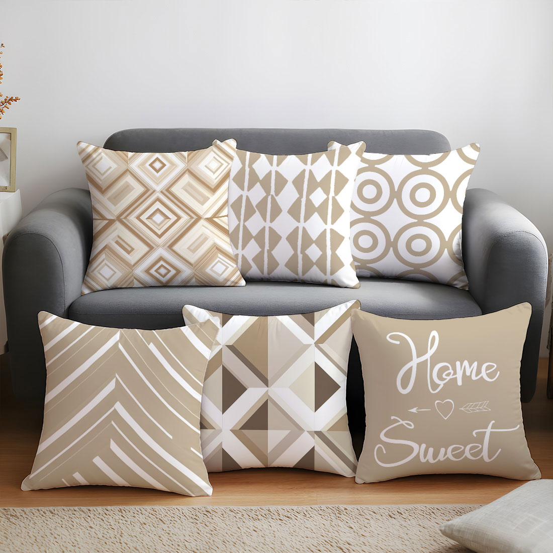 45x45cm Light Coffee Color Vec - đánh giá và giá Home Decor Vector