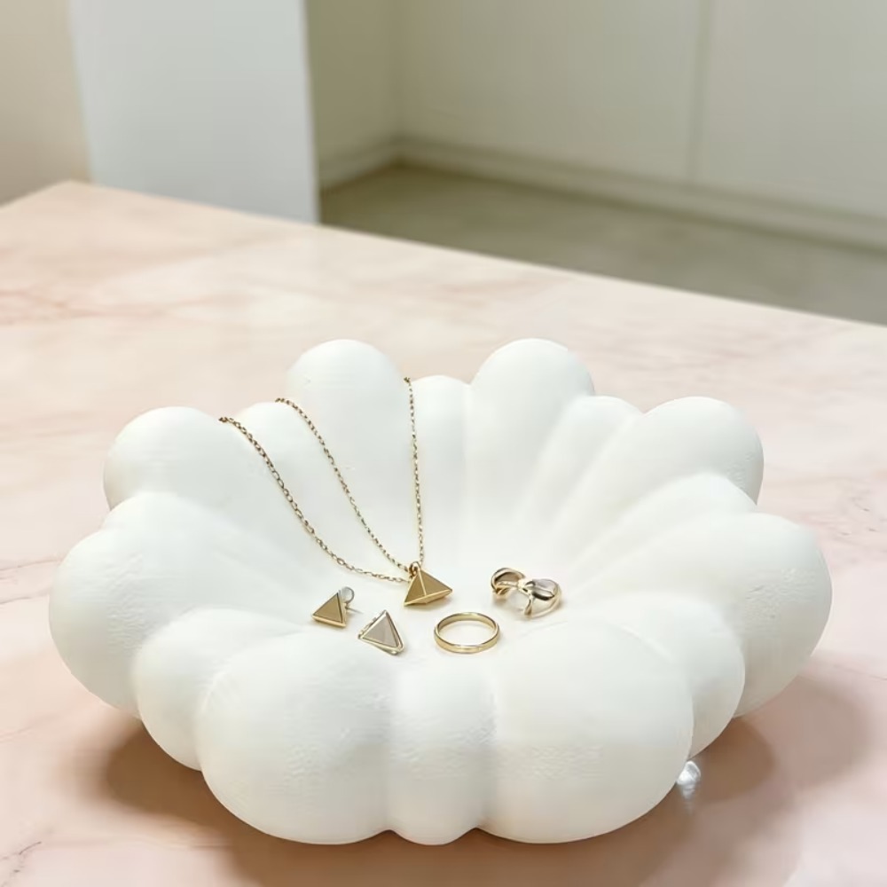 Flower Shaped Jewelry Tray,3D  - đánh giá và giá Vanity Home Decor