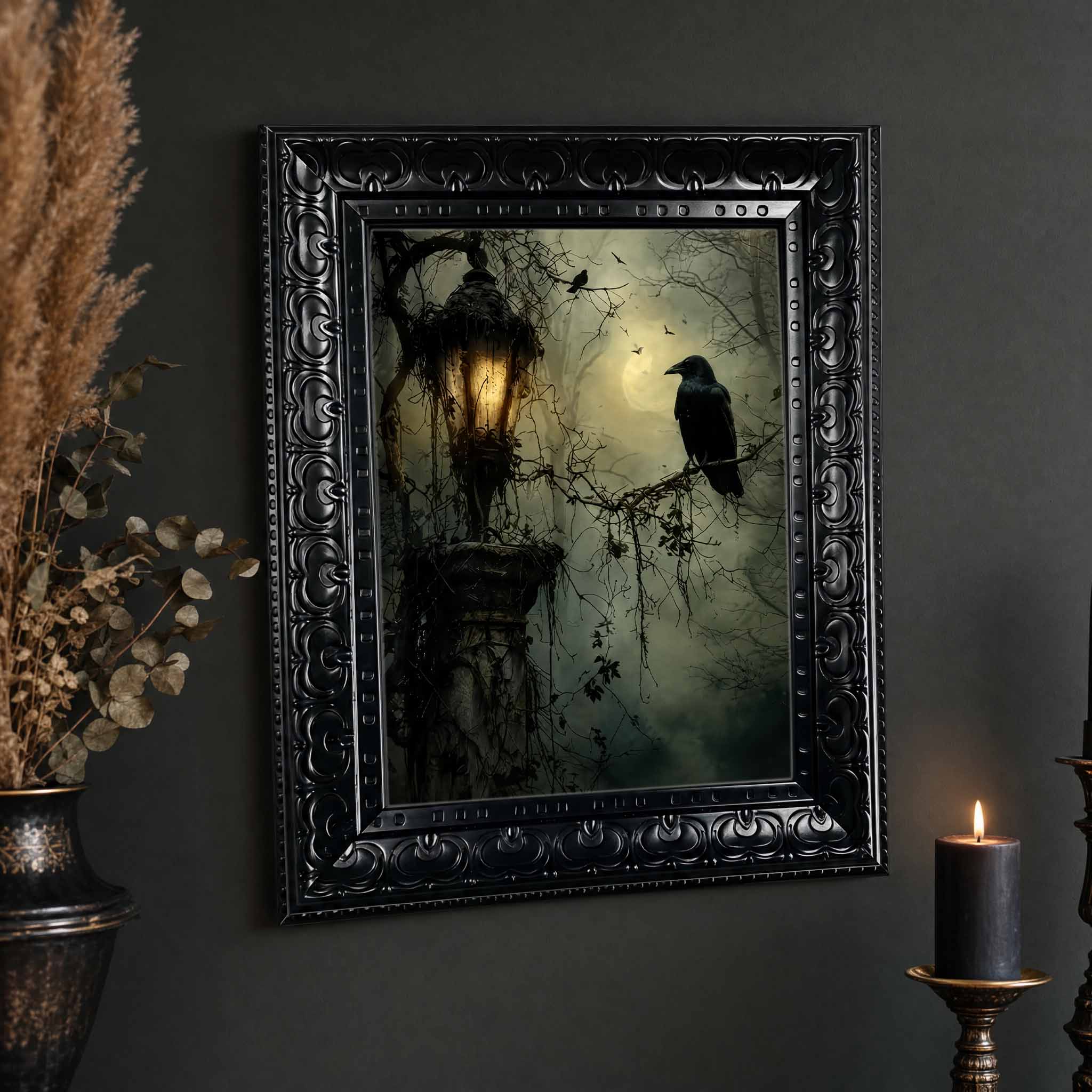 Halloween Wall Art, Framed Can - đánh giá và giá Abstract Oil Painting