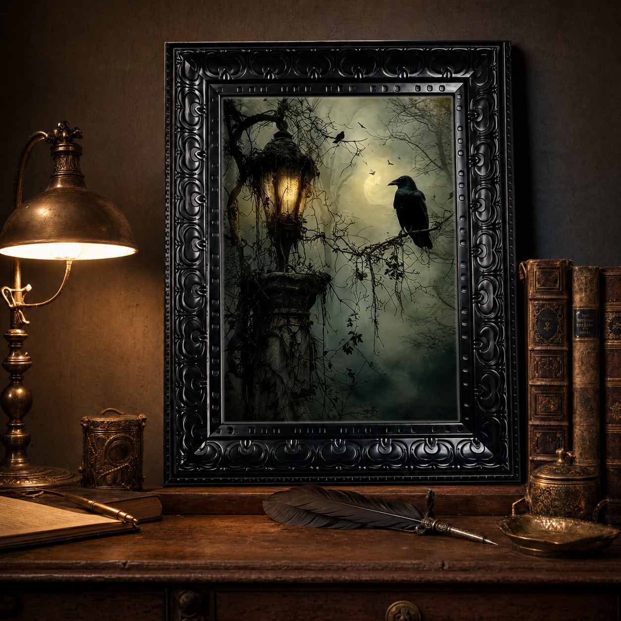 Halloween Wall Art, Framed Can - đánh giá và giá Abstract Oil Painting