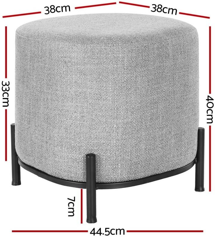 **/Ottoman, Round Footstool Lo - đánh giá và giá Vanity Home Decor