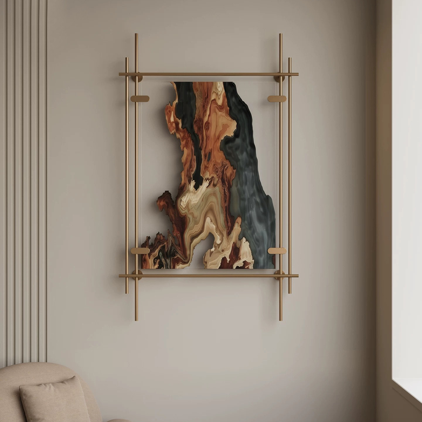 Acrylic installation painting  - đánh giá và giá Abstract Oil Painting