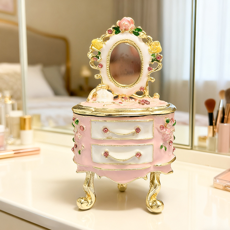 Hand-painted small jewelry box - đánh giá và giá Vanity Home Decor