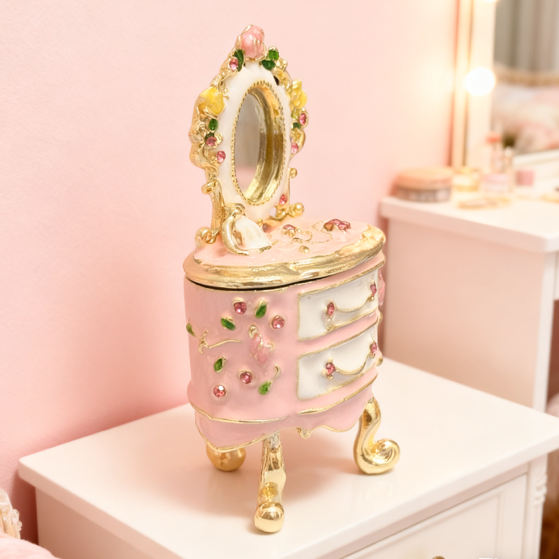 Hand-painted small jewelry box - đánh giá và giá Vanity Home Decor