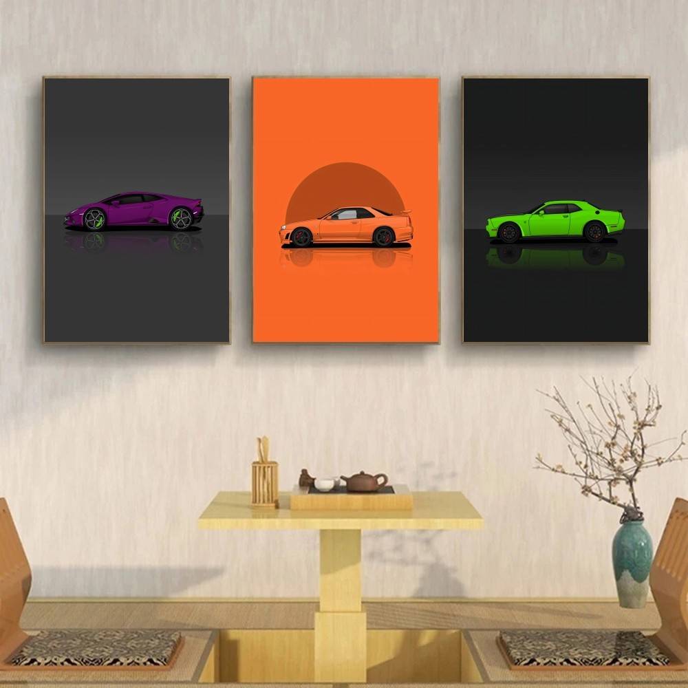 Cool Sport SUV Car Paper Poste - đánh giá và giá Home Decor Vector