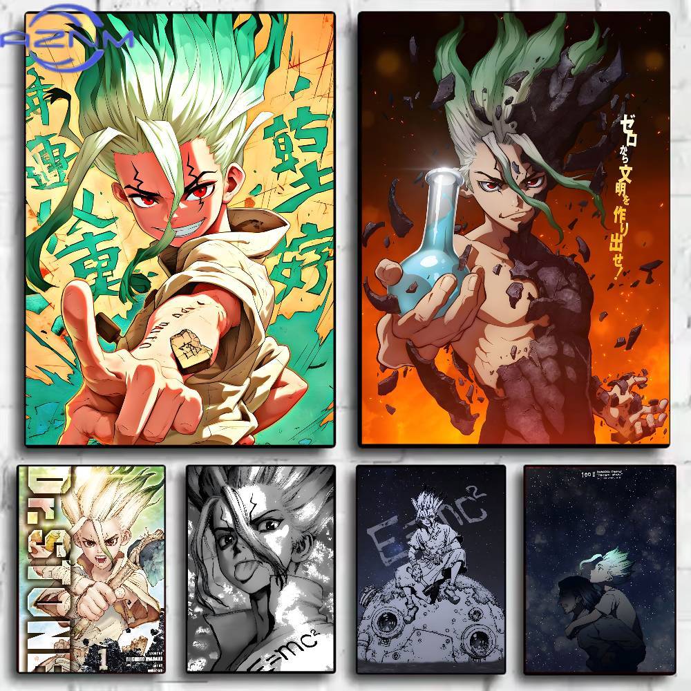 Classic Anime Dr Stone Poster  - đánh giá và giá Abstract Oil Painting