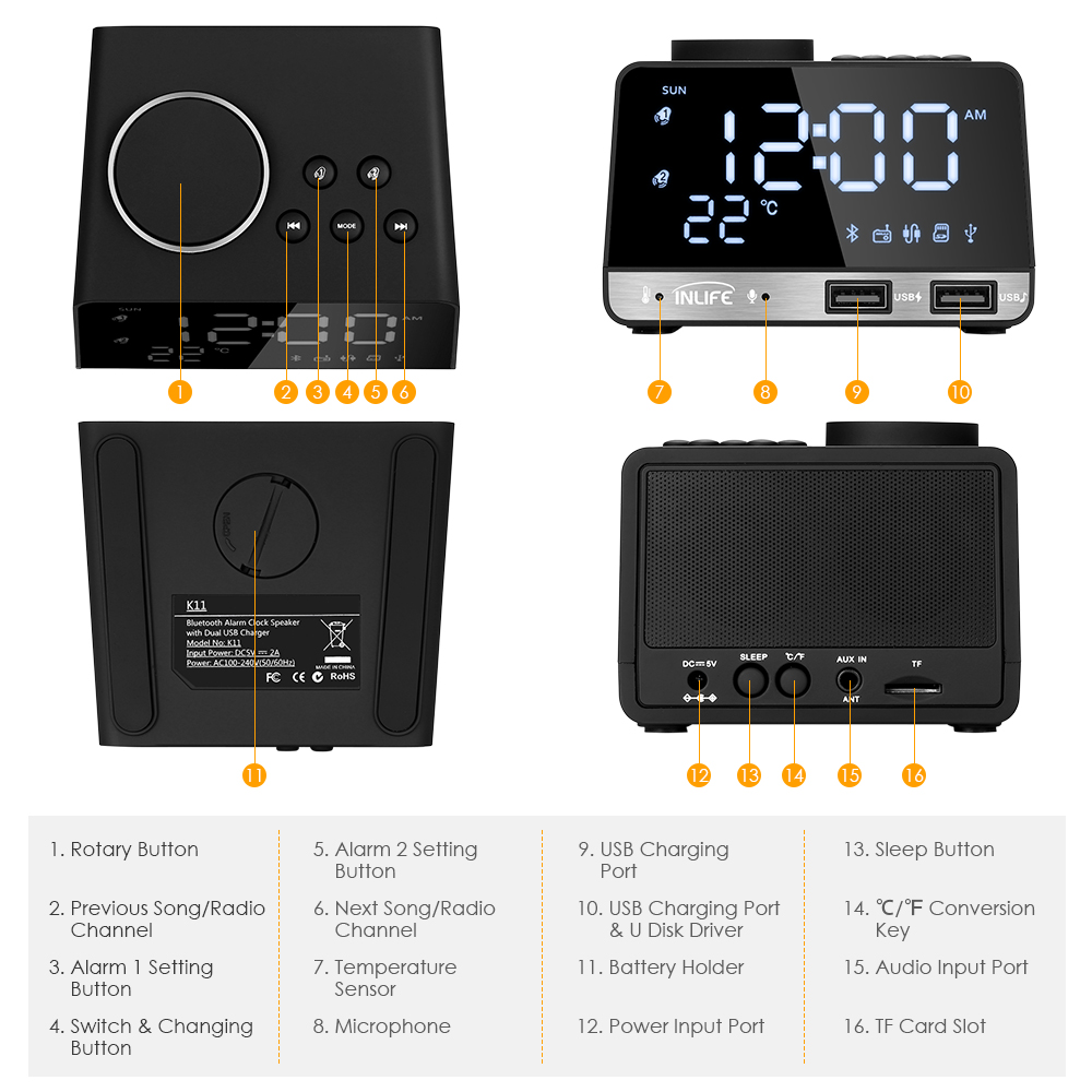 2026 Hot K11 Bluetooth-compati - đánh giá và giá Home Decor Range