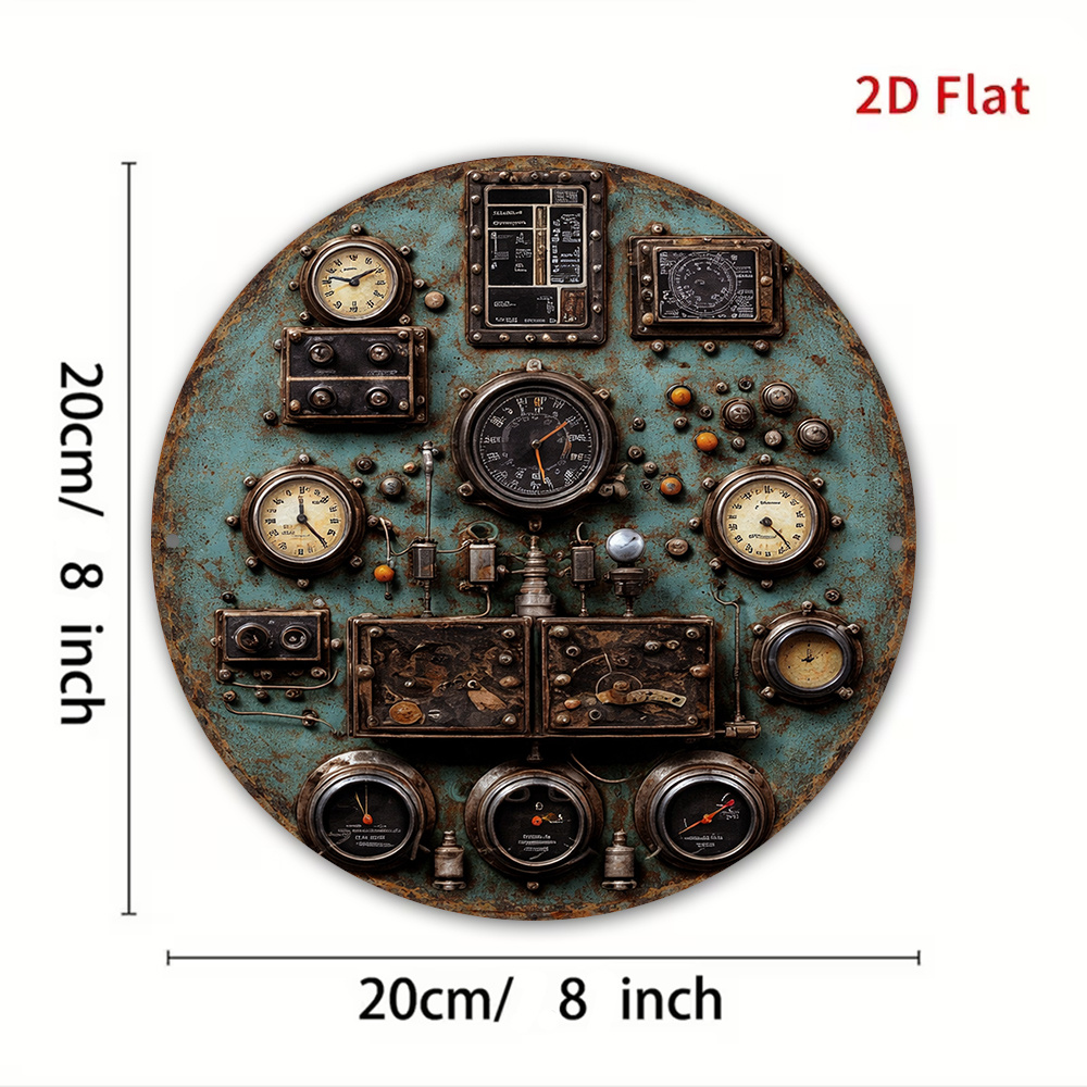 2D Flat Retro Dashboard Round  - đánh giá và giá Home Decor Wall Panels
