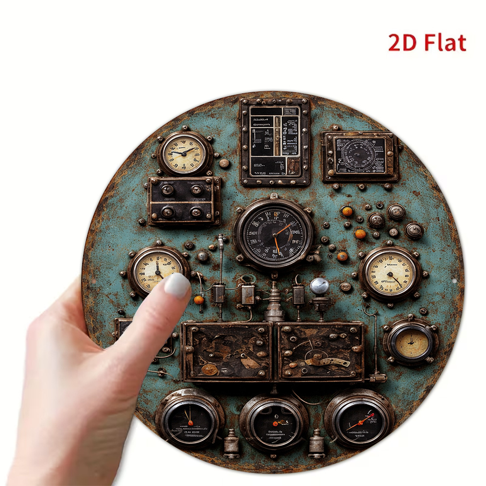 2D Flat Retro Dashboard Round  - đánh giá và giá Home Decor Wall Panels