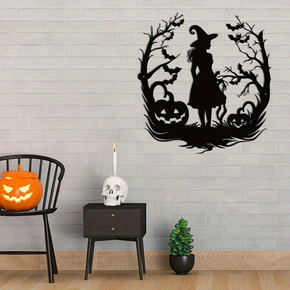 Witch Metal Art SVG Halloween  - đánh giá và giá Home Decor Vector