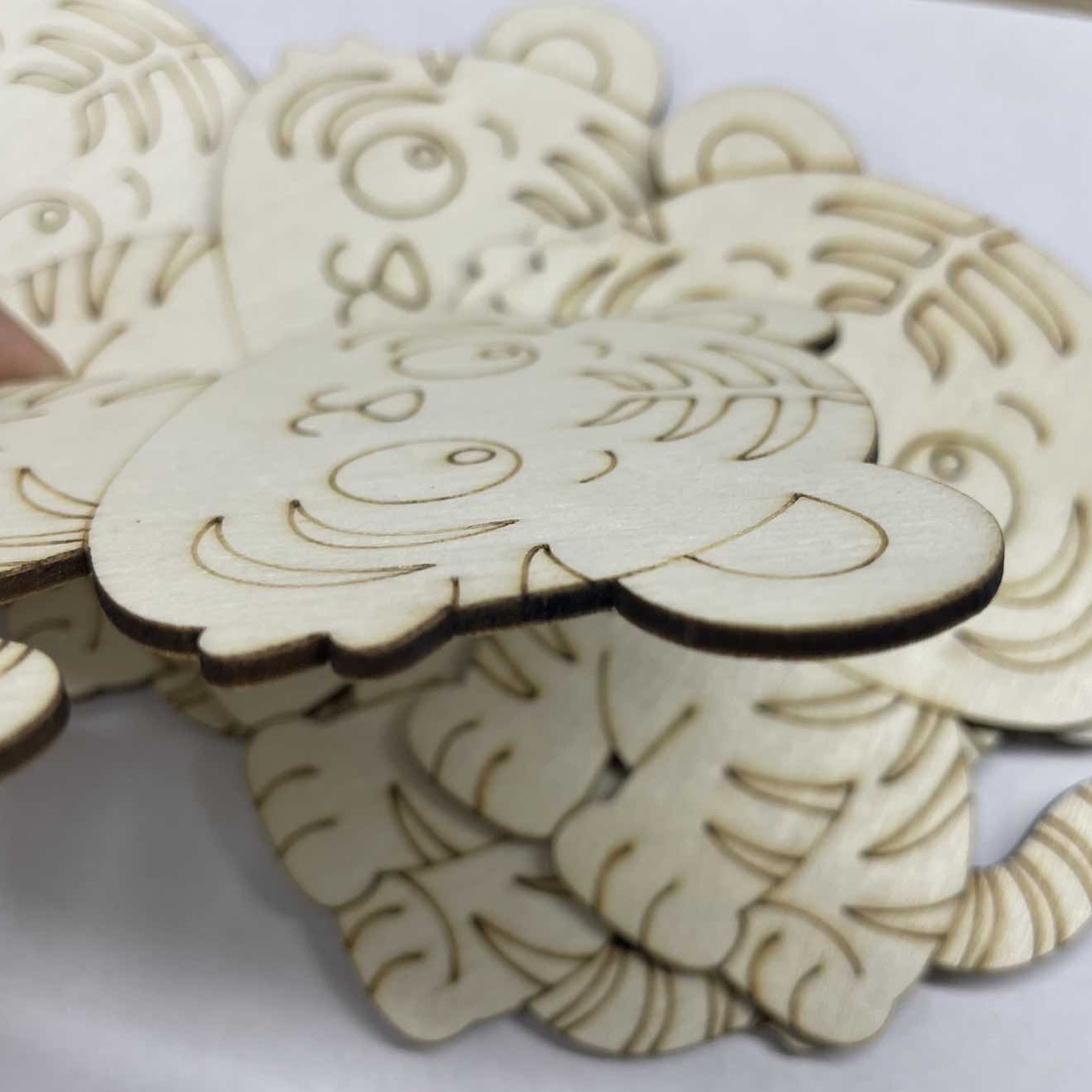 10 Pcs/set Tiger Animal Unfini - đánh giá và giá Home Decor Handmade