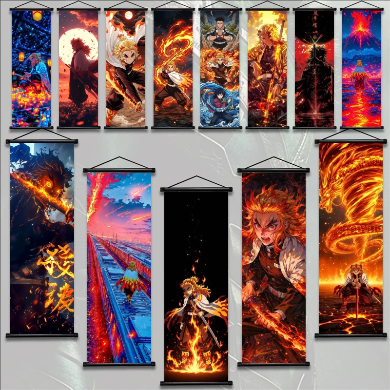 Demon Slayer Kyojuro Rengoku H - đánh giá và giá Home Decor Painting