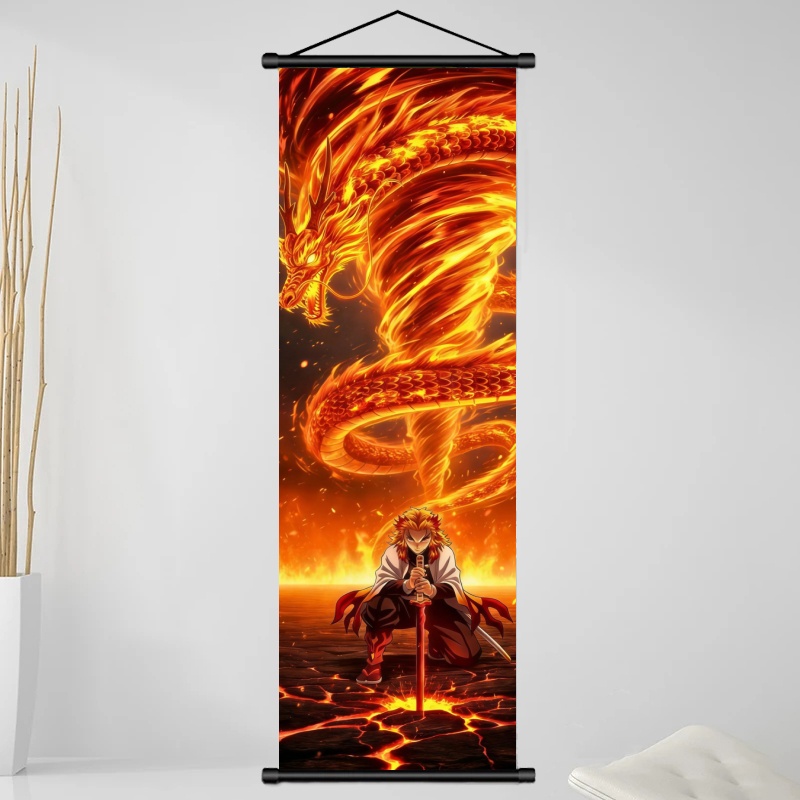 Demon Slayer Kyojuro Rengoku H - đánh giá và giá Home Decor Painting