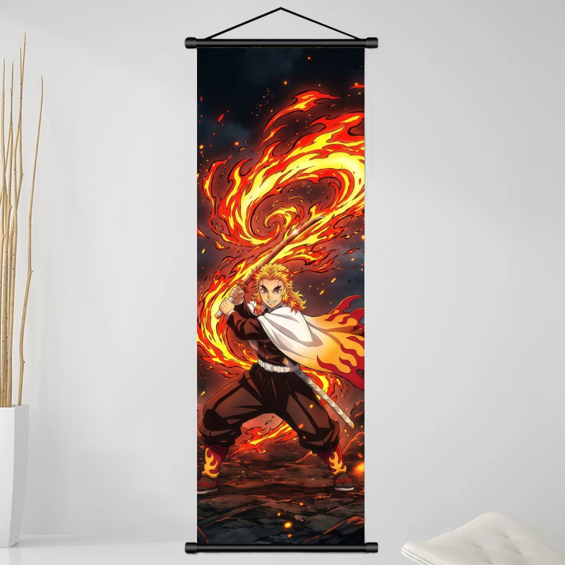 Demon Slayer Kyojuro Rengoku H - đánh giá và giá Home Decor Painting