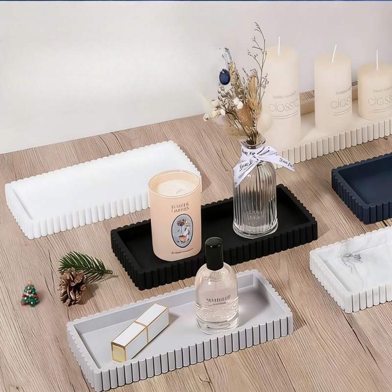 Silicone Fluted Edge Storage T - đánh giá và giá Vanity Home Decor