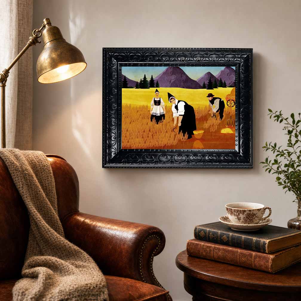 Framed Canvas Wall Art Vintage - đánh giá và giá Abstract Oil Painting