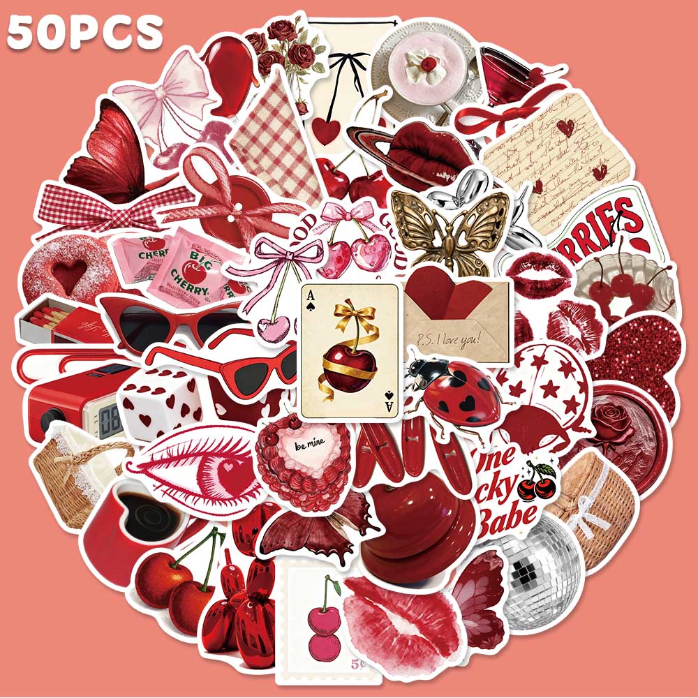 50pcs Cherry Coloured Graffiti - đánh giá và giá Home Decor Wall Panels