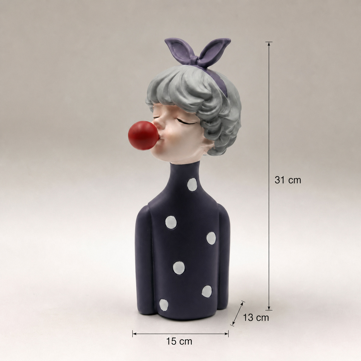 Nordic Bubble Gum Girl Resin F - đánh giá và giá Vanity Home Decor