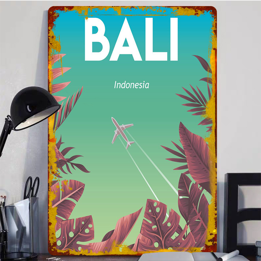 Bali Indonesia Scenery Metal W - đánh giá và giá Home Decor Bali