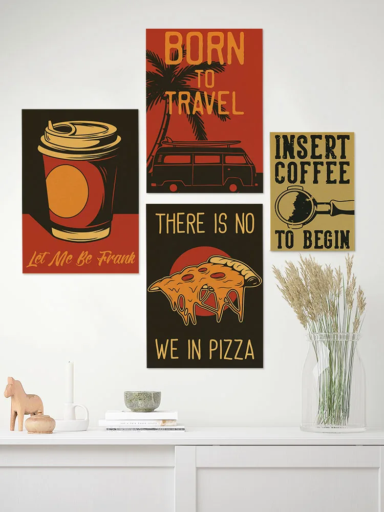 Coffee Vector Set of  Posters  - đánh giá và giá Home Decor Vector