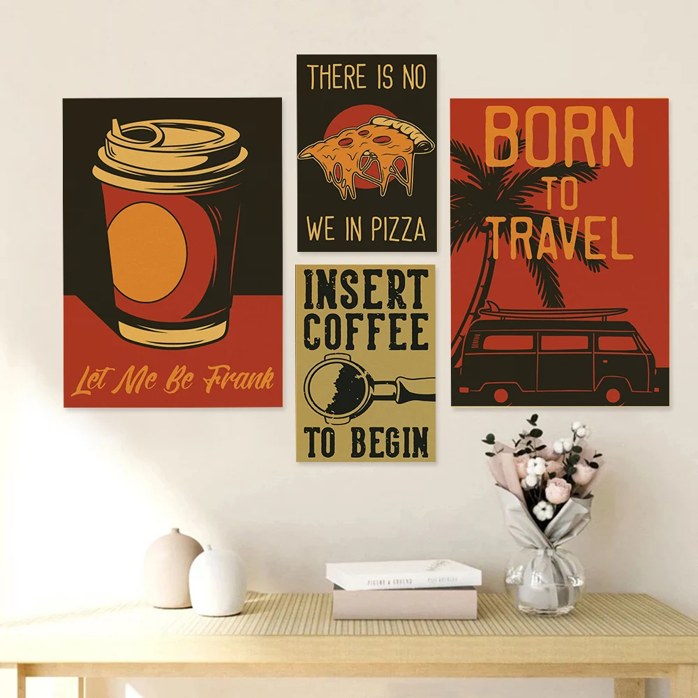 Coffee Vector Set of  Posters  - đánh giá và giá Home Decor Vector