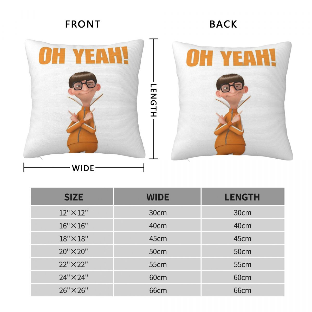 Oh Yeah Vector Square Pillowca - đánh giá và giá Home Decor Vector