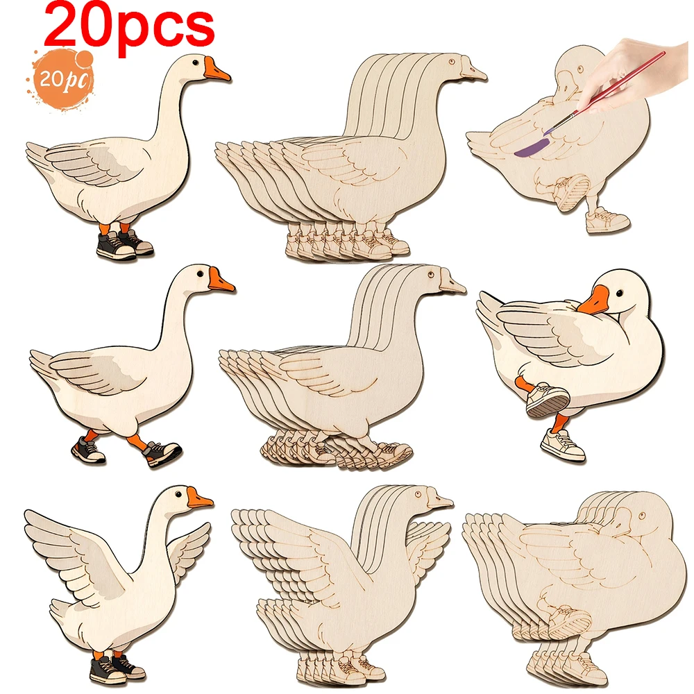 20pcs Unfinished Wooden Craft  - đánh giá và giá Home Decor Painting