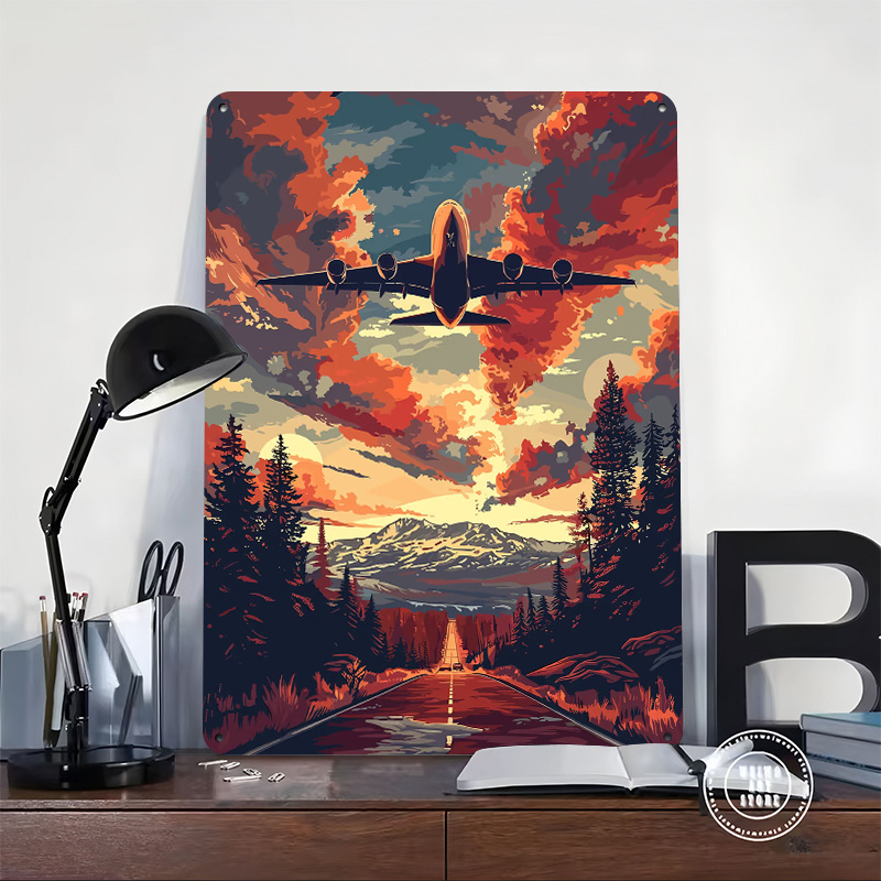 A380 Plane Sky Vector Art Meta - đánh giá và giá Home Decor Vector