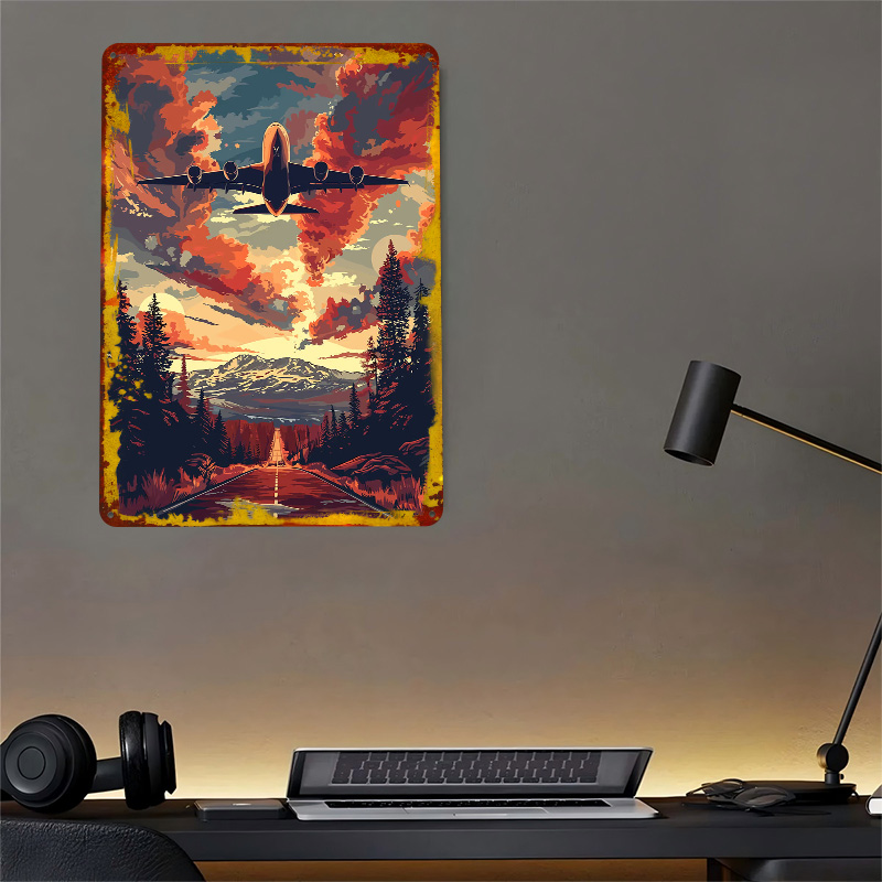 A380 Plane Sky Vector Art Meta - đánh giá và giá Home Decor Vector