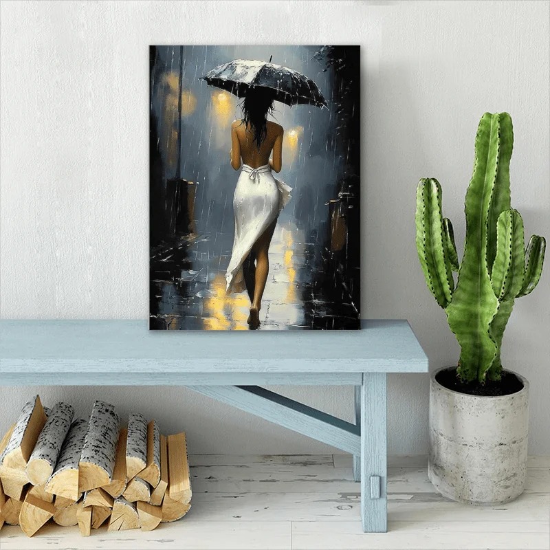 [Elegant Style] Romantic Rainy - đánh giá và giá Abstract Oil Painting