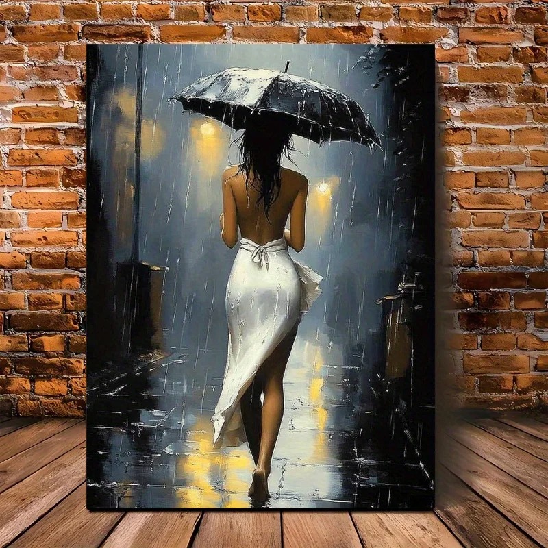 [Elegant Style] Romantic Rainy - đánh giá và giá Abstract Oil Painting