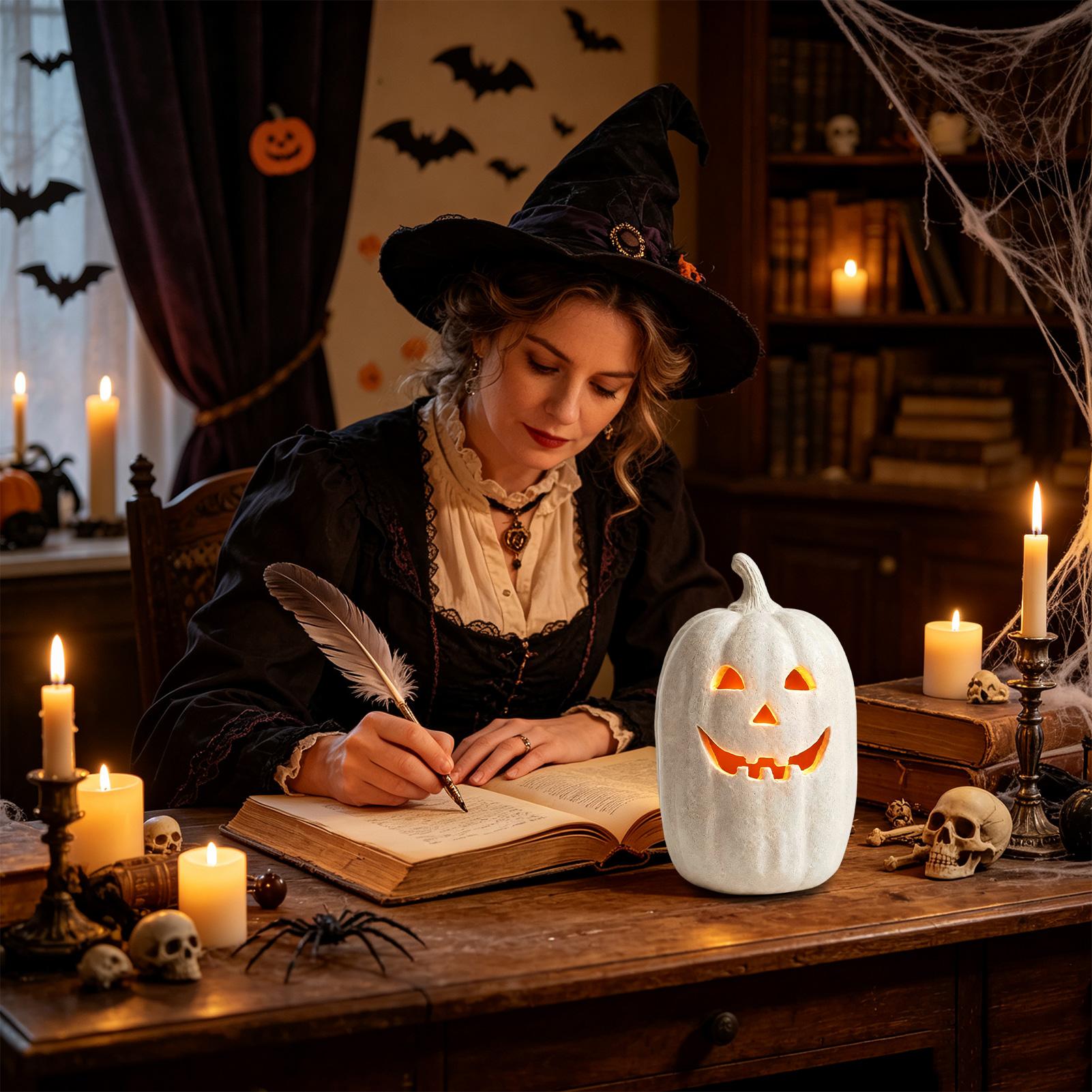 Halloween Pumpkin Decor Resin  - đánh giá và giá Home Decor Handmade