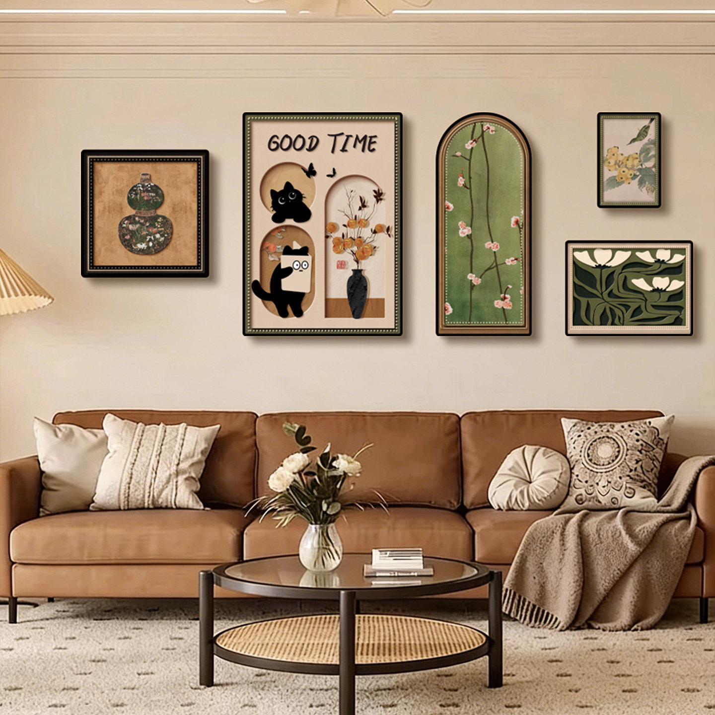 French antique style living ro - đánh giá và giá Abstract Oil Painting